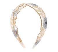 LALADEFIEE Boho Floral Tulle Embroidery Headband for Women Lightweight Comfortable Party Hair Accessory Elegant Design for Everyday Wear and Giving