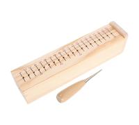 LALADEFIEE Book Cradle Portable, Bookbinding Thread Versatile Compatibility and Binding Wood Punch Tool with Smooth Surface Supplies Kit for Beginners, for Journal Making and Scrapbooking