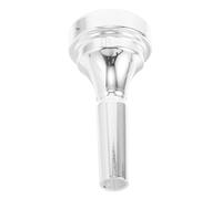 LALADEFIEE Brass Cornet Mouthpiece Silver-plated Design for Beginners Enhances Sound Quality Compatible with Various Cornets Comfortable Grip for Practice and Performance