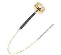 LALADEFIEE Brass Yin Qing Small Handheld Temple Chime Adjustable Buddhist Praying Instrument for Meditation and Ceremony Use