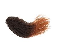 LALADEFIEE Brazilian Micro Braids Curly Afro Wave Crochet Hair Extensions for Women High Temperature Synthetic Fiber Lightweight Deep Wave Braiding Hair Styling Maintenance