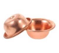 LALADEFIEE Buddhist Worship Cups Offering Bowls 2pcs Copper with Classic Vintage Design Convenient and Practical for Home and Temple Water Offerings and Meditation