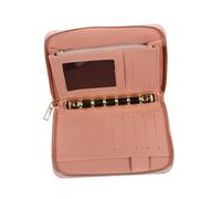 LALADEFIEE Budget Binder Wallet Zipper Pouch Stylish Pu Cash Organizer for Efficient Budgeting Design for Cards and Cash for Everyday Use