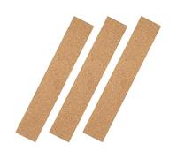 LALADEFIEE Bulletin Safe Office 3pcs Strips Self-Adhesive Cork for Decoration, and Easy to Install Cork Memo Board Strips with Simple and Stylish Khaki Design Wall