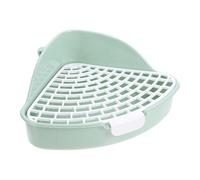 LALADEFIEE Bunny Pet Toilet with Grid Design and Double Hook Fixed Structure, Small Animals Litter Box Made of Sturdy Pp Material, Easy to Disassemble and Prevents Feet from Getting Stuck,