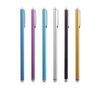 LALADEFIEE Capacitive Stylus Pens Long for Touch Screens with Extra Long Replaceable Tips, Portable and Lightweight, Suitable for Smartphones and Tablets, 6 Pieces