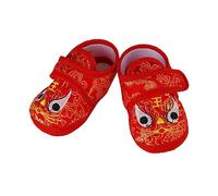 LALADEFIEE Cartoon Tiger-head Breathable Baby Shoes Soft Sole Nonslip Infant First Walking Shoes for 0-12 Months Toddlers Red Size 12