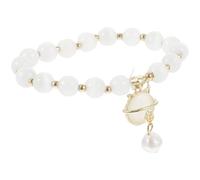 LALADEFIEE Cat Eyes Stone Beaded Bracelet and Comfortable to Wear with Unique Design Carefully Polished Birthday Gift for Women for Ladies on Dates or Special Occasions