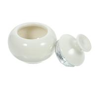 LALADEFIEE Ceramic Sample Container Cosmetics Dispenser Jars 10Ml Refillable Leak-Proof Design for Travel Makeup Artists Compact On-The-Go Cosmetic Storage with Lid