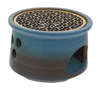 LALADEFIEE Ceramic Teapot Warmer Black Pottery Wax Candle Heater for Tea Warming and Wax Melting Large Kiln-change Style Table Decoration for Home Yoga and Food Heating