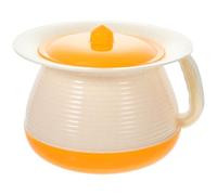 LALADEFIEE Chamber Pot Commode Bucket Urinal Portable Toilet Plastic Urine Container for Bedroom Use by Old People Adults Pregnant Women and Random Color