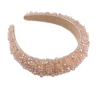 LALADEFIEE Chic Beaded Crystal Headband for Women Fashion Hair Hoop Accessory Stylish Handmade Hairwear for Parties Birthdays Proms and Special Occasions