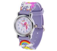 LALADEFIEE Children's Unicorn Cartoon Quartz Wrist Watch with Silicone Band