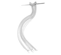 LALADEFIEE Chinese Long Tassel Hairpins Elegant Bun Hair Stick Traditional Chinese Hair Accessories for Women Wedding Banquet Cultural Events Chignon Maker