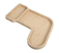 LALADEFIEE Christmas Wooden Serving Platter Stocking Shape Large Rustic Holiday Snack Tray for Party Appetizers Desserts Festive Xmas Cheese and Finger Food Plate