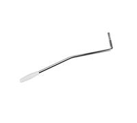 LALADEFIEE Chrome Tremolo Arm Whammy Bar 5.0mm Thread with White Tip for Electric Guitar Replacement Bridge Part Compatible with Rock and Jam Guitar Models