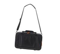 LALADEFIEE Clarinet Carrying Case Hard Clarinet Bag with Oxford Cloth Wear-resistant and Stain-resistant Black Two Reinforced Handles and Shoulder Strap and Transport