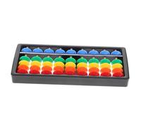 LALADEFIEE Colorful Plastic Abacus 9-level 5-bead Counting Toy Educational Math Learning Tool for Kids and Adults Classroom Arithmetic Teaching