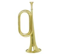 LALADEFIEE Copper Bugle Trumpet for Beginners Polished Military Horn Instrument Rust Resistant Wind Instrument for Orchestra and Band Performance