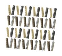 LALADEFIEE Copper Smooth and Safe to Use 100pcs 4 Holes for Shoelaces Shoelace Replacement End Repair Frayed Shoe Laces for Shoestrings