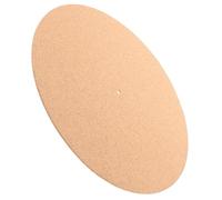 LALADEFIEE Cork Turntable Mat Slipmat for Vinyl Records and Record Players, Reduces Unwanted Vibrations and Pops, Khaki Colour, Sturdy Cork Material, for Home or Family Use