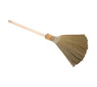 LALADEFIEE Corn Whisk Broom Traditional Vietnamese with Handwoven Soft Bristles and Detachable Handle for Garden Patio and Indoor Floor Cleaning