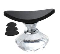 LALADEFIEE Crease Eyeshadow Stamp 4pcs Silicone Eye Shadow Stamper Set Diamond Handle Large, Medium, Small Pads for Precise Makeup Application Suitable for Daily Beauty Tools Use