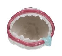 LALADEFIEE Creative Ceramic Collectible Ashtray with Piranha Plant Design Deep Windproof Smoking Tray for Home Office Decor Halloween Ornament and Stylish Indoor Outdoor