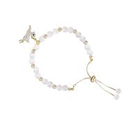 LALADEFIEE Crystal Cat's Eye Bracelet for Women, Adjustable Deer Design with Micro Inlaid Zircon, Elegant Festival Wrist Chain Jewelry, Trendy Style Hand Accessory