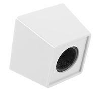 LALADEFIEE Cube Shaped Mic Flag Station Microphone Logo Box Interview Microphone Prop for Broadcast and Reporting