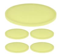 LALADEFIEE Cup Mats round Silicone Waterproof 5 Pcs Anti- with Good Resilience Stable on The Table for Restaurant and Home Use