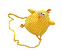 LALADEFIEE Cute Cartoon Chick Crossbody Bag for Lightweight Woven Coin Purse Mini Shoulder Wallet for Practical Everyday Use Multifunctional Shoulder Pouch