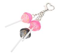 LALADEFIEE Cute Resin Lollipop Keychain and Lightweight Colorful Candy Bag Pendant Charm Playful Kawaii Purse Accessory Valentine S Day