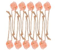 LALADEFIEE Deer Salt Lick Blocks Orange Mineral with Ropes 10pcs for Outdoor Wildlife Feeding and Nutrient Absorption in Livestock