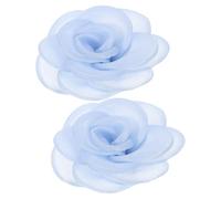 LALADEFIEE Detachable Flower Shoe Clips High Heel Accessories 2pcs for Women Handmade Fabric Rose Shoe Buckles Zinc Alloy Versatile Design Elegant Charm Party and Wedding