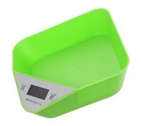 LALADEFIEE Digital Kitchen Food Scale with Bowl for Precise Weighing LCD Display Accurate Readings Simple Button Design Suitable for Baking Cooking No Battery Included Green