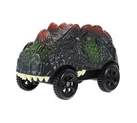 LALADEFIEE Dinosaur Electric Track Car with Lights No Battery Required Educational Racing Vehicle for Family Fun and Traffic Safety Learning Smooth Surface Compatible for Boys