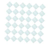 LALADEFIEE Disposable Makeup Hand Palettes 100pcs 7x7cm Waterproof Pu Film Mixing Plates for Professional Cosmetic Artists Random Color