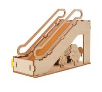LALADEFIEE DIY Electric Escalator Stem Building Kit for Boys Interactive Science Project with Realistic Mechanical Model Components Educational Circuit Experiment