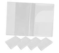 LALADEFIEE Document Organizer Credit Card Protector Sleeves Fashionable Matte PVC Material Protection Convenient Multiple Card Slots for Commuters Students Travel Use 19X13.5X0.2Cm 5Pcs Set