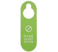 LALADEFIEE Double-sided Door Hanging Sign No Disturb Green and Red Hotel Doorplate Cleaning Side for Guest Room Privacy and Housekeeping Indicators