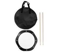 LALADEFIEE Drum Practice Pad Set for Basic Skills Training with Drumsticks Pouch, Silent Percussion Mat for Children and Beginners, Portable Drum Accessory for Rhythm and Timing Practice