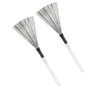 LALADEFIEE Drum Wire for Instrument Wood Maple with Brush Percussion Handle and High-carbon Steel Smooth Surface and Anti-slip Design for Jazz Drums