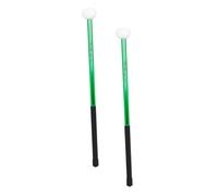 LALADEFIEE Durable Aluminum Alloy Drumsticks Lightweight Marching Sticks with Comfortable Grip for Jazz and Snare Drums for Beginners and Practice Sessions Green