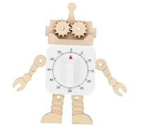LALADEFIEE Educational Busy Board with Manual Gear Timer Montessori Early Learning DIY Accessory for Fine Motor Skill Development and Brain Coordination Safe High-grade Wood