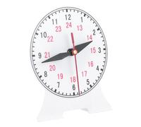 LALADEFIEE Educational Linkage Clock Model Teaching Aids for Students Movable Hour Second Hands Clock Learner Mold Black Spatial Thinking for Classroom Use