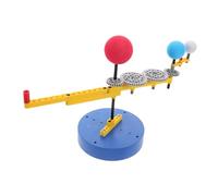 LALADEFIEE Educational Solar System Model Kit for Sun Earth Moon Rotation and Revolution Science Experiment Aid for Elementary School Projects Teaching Tool for Astronomy and Celestial