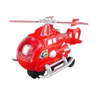 LALADEFIEE Electric Helicopter for Glowing Lights Rotating Propeller Realistic Music Sound Effects Assembly Helicopter Plaything for S Birthday and Holiday