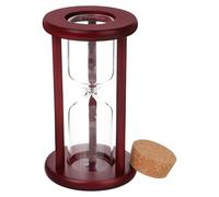 LALADEFIEE Empty Sand Timer Hourglass 9.8X17Cm Glass with Cork Refillable Design for Craft Enthusiasts and Home Use