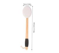 LALADEFIEE Ergonomic Back Scrubber Brush with Long Handle for Shower Bathing Non-Slip Grip Body Scrub Brush for Reach Areas Blue Bath Sponge with Hanging Rope Gentle Exfoliating Cleanser for